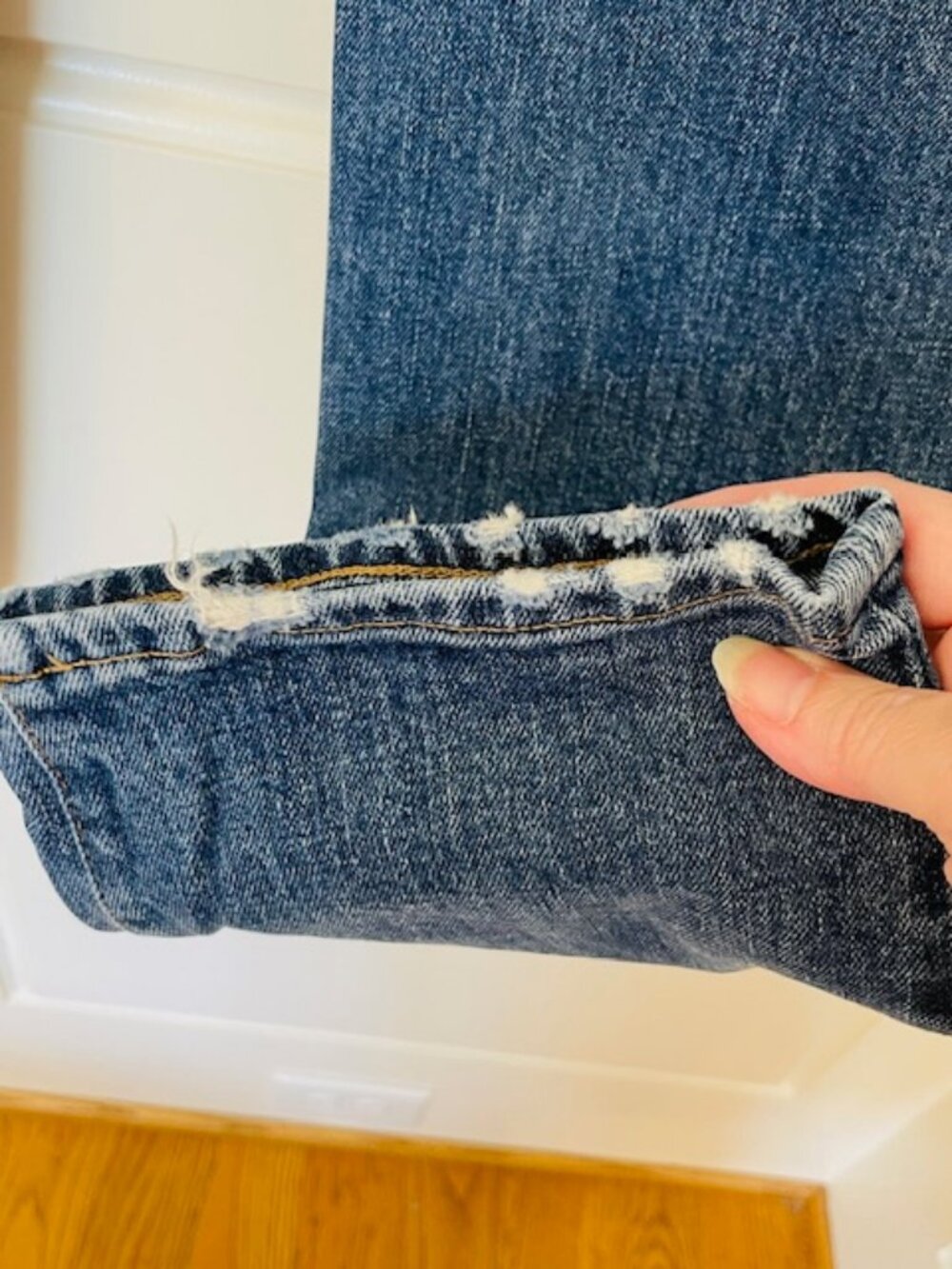 Madewell Mid Rise Straight Leg Tomboy Classic Jeans Light Stretch Size 30 - Picture 5 of 11